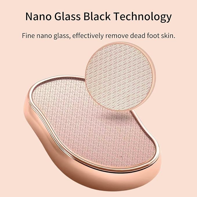 Nano Glass Foot File, Pedicure Tool and exfoliator, Glass Surface, Comfortable - Image 3