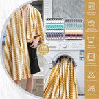 4 Piece Bath Towel Set Oversized Bath Sheet 35"x70" Bathroom Towel Extra Large - Image 3