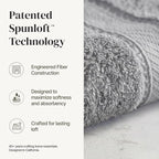 Modern Threads - Spun Loft 6-Piece 100% Combed Cotton Towel Set - Bath Towels - Image 2