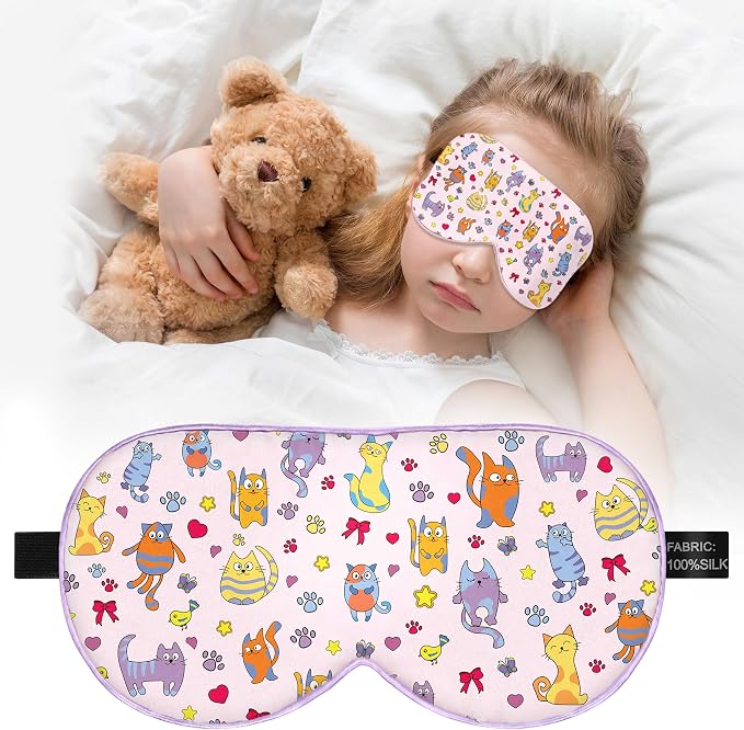 Kids Sleep Mask Eye Cover: 100% Real Natural Pure Silk Eye Mask by Unknown