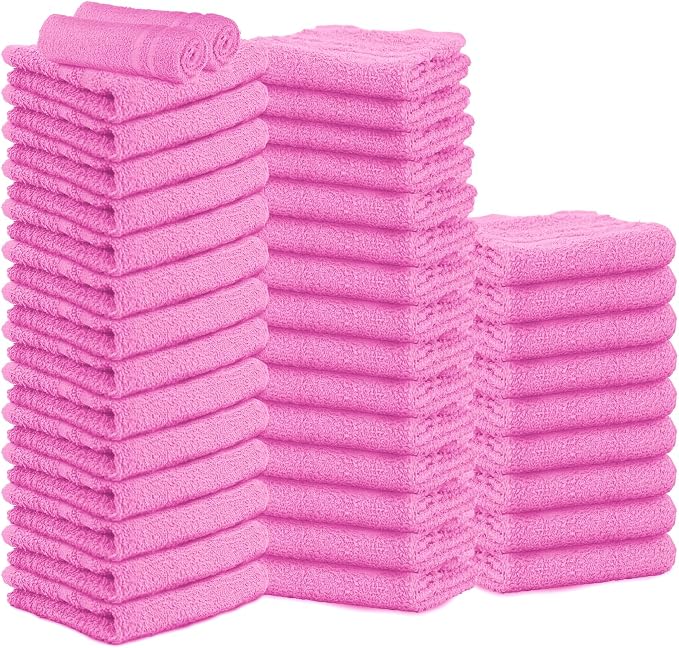 Hand Towels Pink Economy Towels Salon Towels by STFLinen