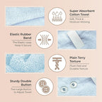 Lili&James 100% Cotton Hair Towel Wrap - Image 5