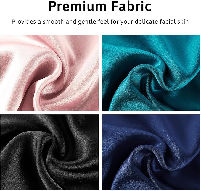 Silk Sleep Mask for Women Men, Mulberry Silk Eye Sleeping Mask & Blindfold - Image 4