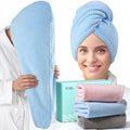 YFONG 3 Pack Large Microfiber Hair Towel Wrap, Thick Hair, Super Absorbent Hair by YFONG