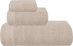 Ultra Soft 3 Pack Cotton Towel Set, Contains a Bath Towels 28x55 inch, a Hand by Unknown