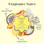 Spongellé Coconut Verbena Daisy Spongette Bath Sponge | Built-in Body Wash & - Image 3