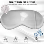 Sleep Mask w/ Cooling Gel Eye Mask, Silk Eye Mask - Image 2