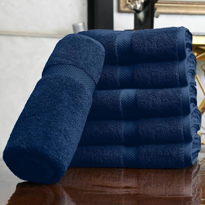 HERCULEAN Premium Bath Towels 24 x 48 Pack of 6 | Quick Dry and Highly - Image 3