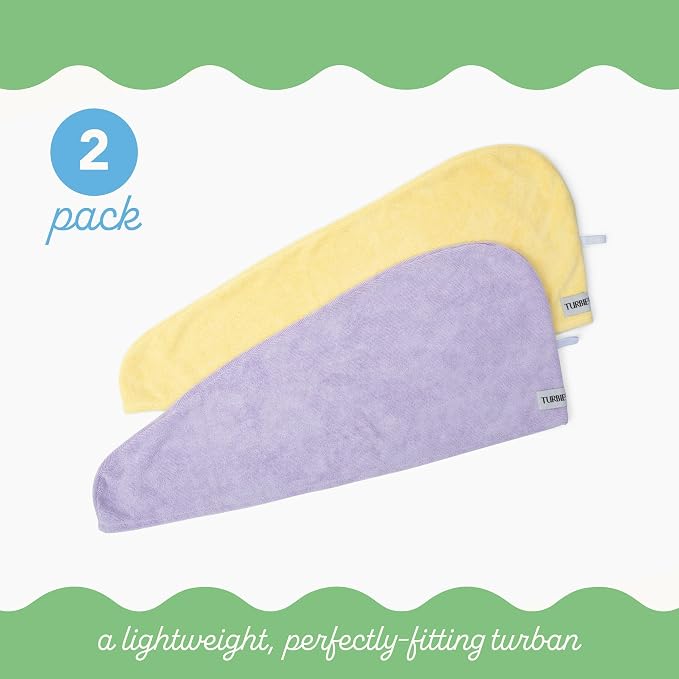 Turbie Twist 2-Pack Microfiber Hair Towel - Image 3