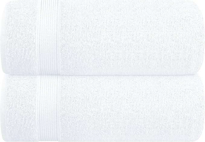 Belizzi Home Cotton 2 Pack Oversized Bath Sheet 35x70, Large Bath Sheet by Unknown