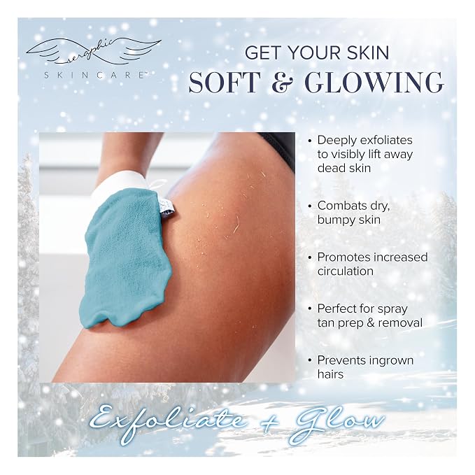 Seraphic Skincare Winter Glow Premium Exfoliating Mitt - Image 5