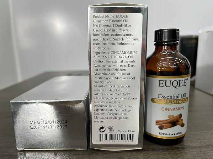 EUQEE Cinnamon Essential Oil 118ml Pure Essential Oil - Image 8