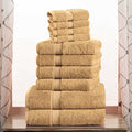 Superior Egyptian Cotton Pile 10 Piece Towel Set, Includes 2 Bath, 4 Hand by SUPERIOR