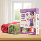 Textila 100% Cotton Hair Wrap Towels - Image 2