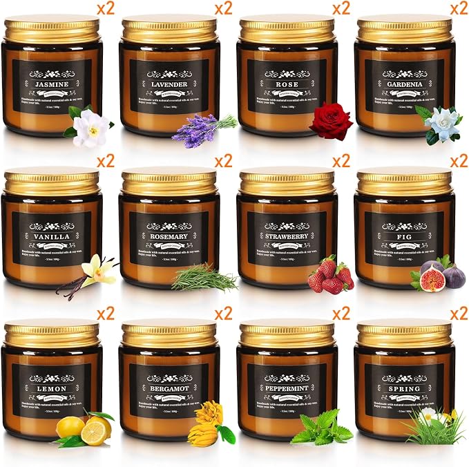 YOROXRG 24 Pcs Scented Candles - Image 2