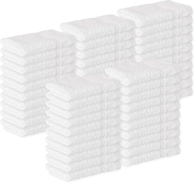 GREEN LIFESTYLE Washcloths 12" x 12" 40 Pack by GreenLifeStyle