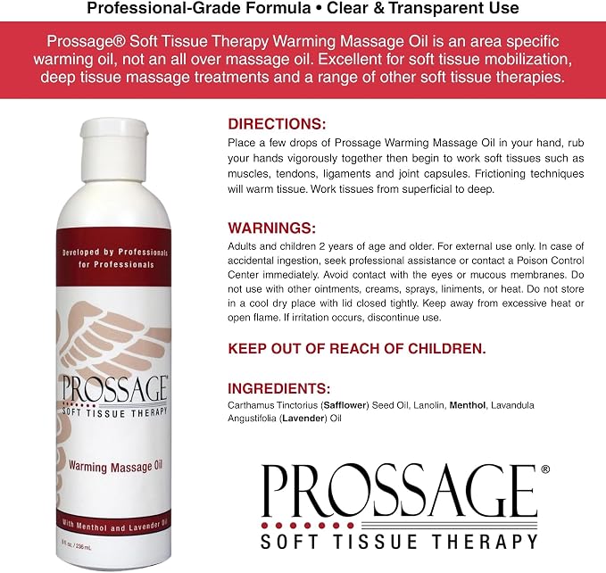 Prossage Heat Warming Relief Massage Oil - Image 7
