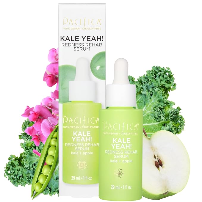 Pacifica Kale Yeah! Redness Rehab Serum – Niacinamide & Super Greens Face Serum by PacificaBeauty