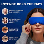 Contoured Ice Eye Mask for Puffy Eyes: Gel Cold Compress for Dark Circles - Image 2