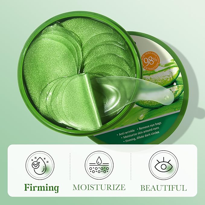 Aloe Vera Under Eye Masks, Eye Bags, Puffy Eyes and Dark Circles Treatments - Image 7