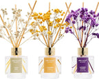Airkeep Reed Diffuser Set of 3, Clean Linen Cashmere Vanilla Lavender Garden by Airkeep