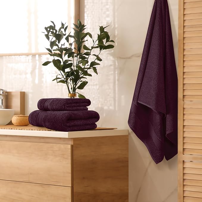 Belizzi Home Ultra Soft 3 Pack Cotton Towel Set, Contains a Bath Towel 28x55 - Image 3