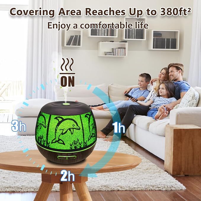 Essential Oil Diffuser for Home, 500ML Aromatherapy Diffusers for Essential - Image 4