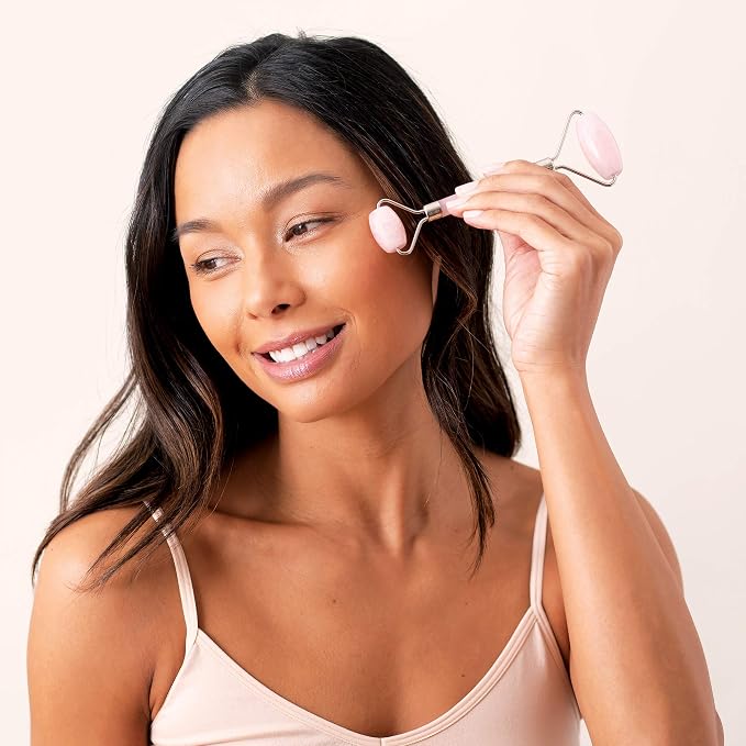 Rose Quartz Facial Roller - Image 5