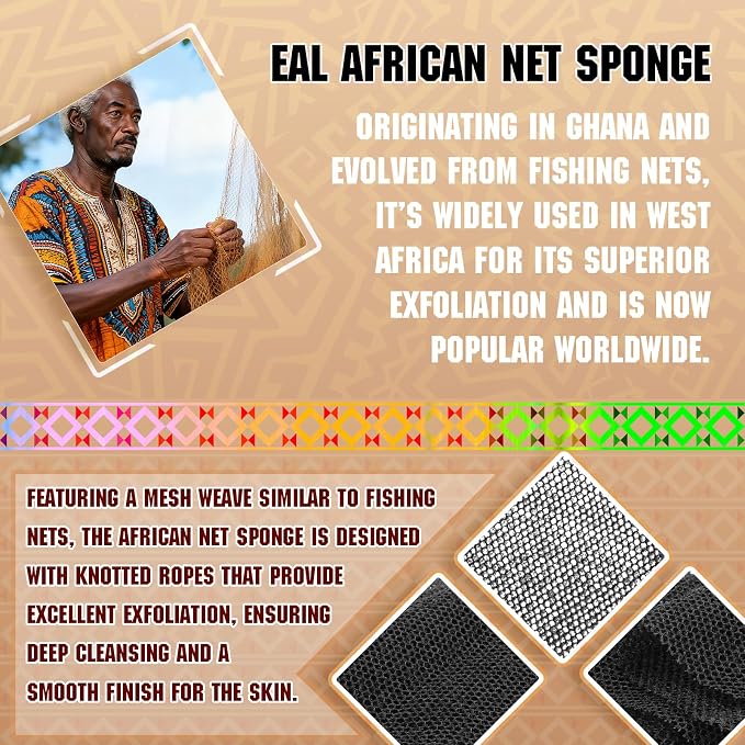 4PCS African Net Sponge - Image 3