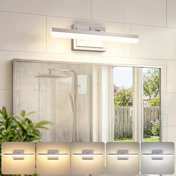 VOLISUN Modern Bathroom Vanity Light 15.7 inch, 20W Dimmable 5CCT Led Bathroom by VOLISUN