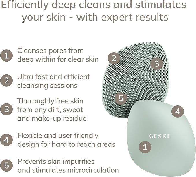 GESKE SmartAppGuided™ Facial Brush | 4 in 1 | Professional Facial Cleansing - Image 2