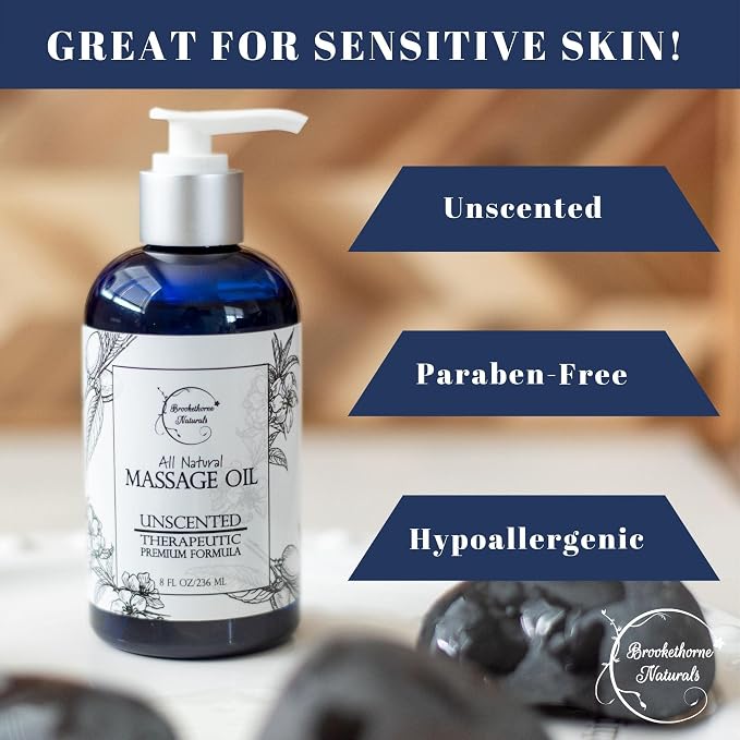 Unscented Massage Oil for Massage Therapy – 100% Natural Body Oil - Image 2