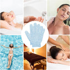 4 Pairs Bath Gloves, Exfoliating Body Scrub Mitts - Image 6