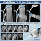 Dual Filtered Handheld Shower Heads Combo, HOPOPRO 15-Mode High Pressure - Image 4