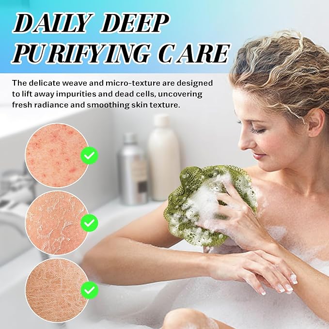 African Net Sponge Authentic Exfoliating Body Scrubber - Image 5