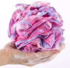 BTYMS 4 Pieces 75g/pc Shower Loofahs Large Bath Sponge Mesh Pouf Wash Puff - Image 3