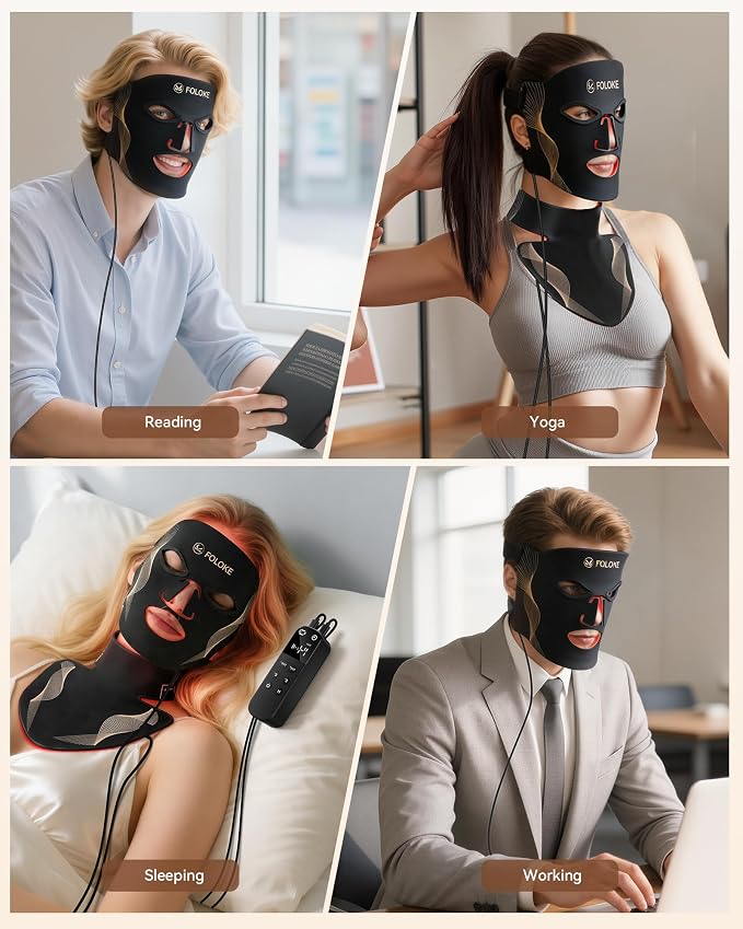 Red Light Therapy for Face, LED Light Therapy Mask Skin Care Mask & Neck - Image 6