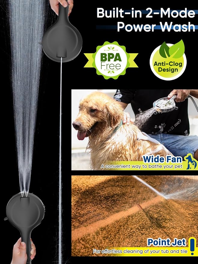5-Inch High Pressure Handheld Shower Head - Image 3