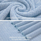 Ultra Soft Bath Towel Set, 12 Piece Family Bathroom Towels Set - Image 4