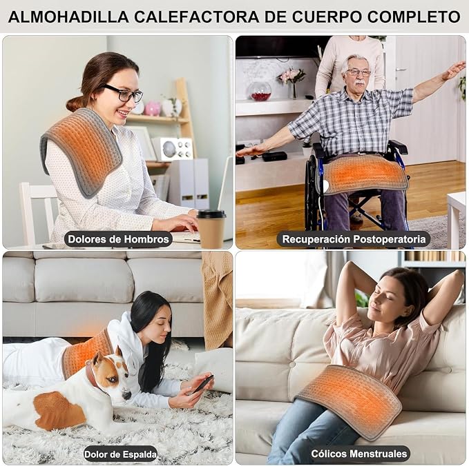 Electric Heating Pad for Back Pain Relief, Portable Heating Pad for Period - Image 8