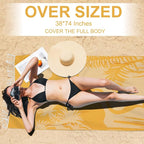 Genovega Oversized Cotton Turkish Beach Towels 72"x36" Lightweight Quick Dry - Image 2