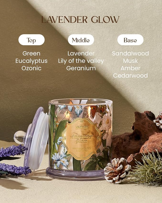 M&SENSE Lavender Scented Soy Candle - Image 2