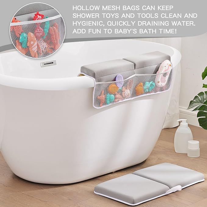 Bath Kneeler and Elbow Rest Pad Set, Thick Soft Quick Dry Bathtub Mat - Image 5