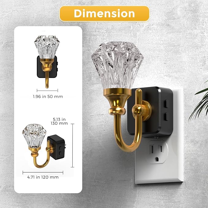 L LOHAS LED Night Lights Plug into Wall -10-Color Changing RGB Floral Night - Image 6