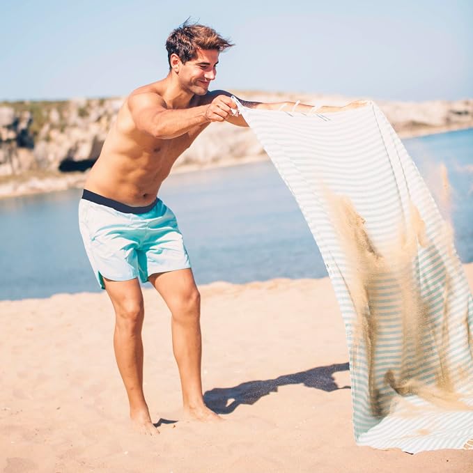 Bazaar Anatolia Turkish Beach Towel – 100% Cotton, Quick Dry, Sand Free Towel - Image 7