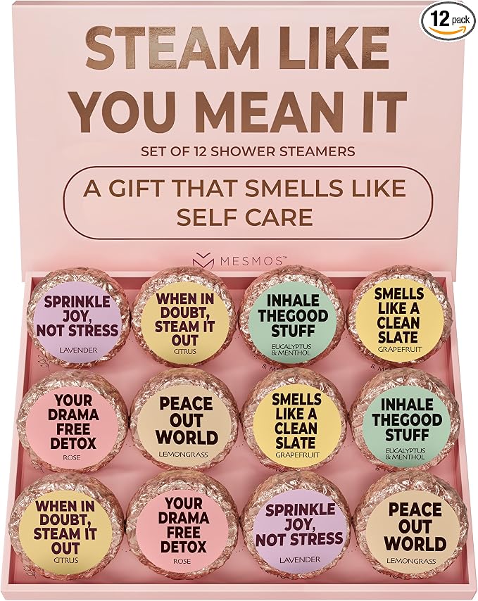 MESMOS 12 Assorted Shower Steamers Aromatherapy, Self Care Gifts by MesmorizingMemoriesMoments