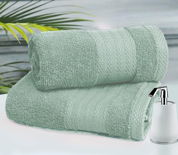 GLAMBURG Premium Cotton 4 Pack Bath Towel Set - Image 4