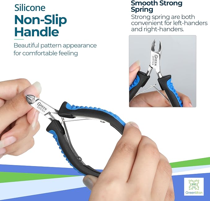 Cuticle Trimmer with Non-Slip Grip Handle Professional Stainless Steel Cuticle - Image 5
