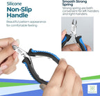 Cuticle Trimmer with Non-Slip Grip Handle Professional Stainless Steel Cuticle - Image 5