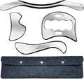 4 in 1 Stainless Steel Gua Sha Muscle Scraper Tool, Professional IASTM Physical by GYXCOELEIASTMTOOL